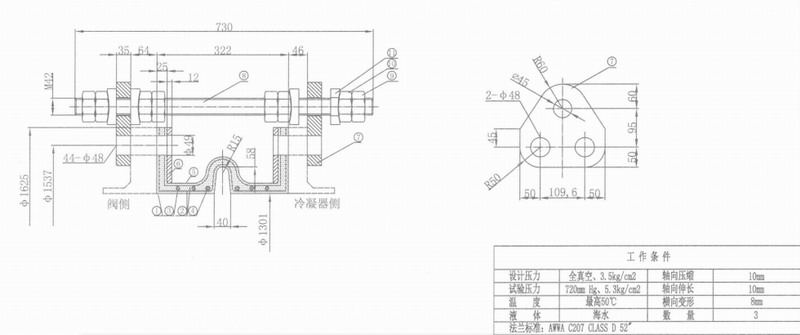 【秦山核電站】外圍系統(tǒng) 52”橡膠接頭膨脹節(jié)驗貨現(xiàn)場
